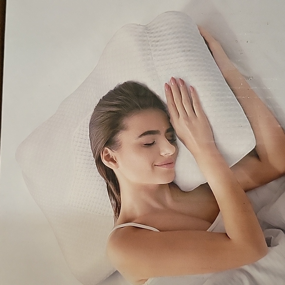 Osteo cervical pillow necknpsin relief hollow design odorless White Queen New